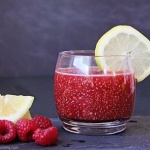 rasberry chia drink