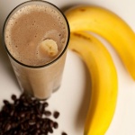 coffee and banana smoothie